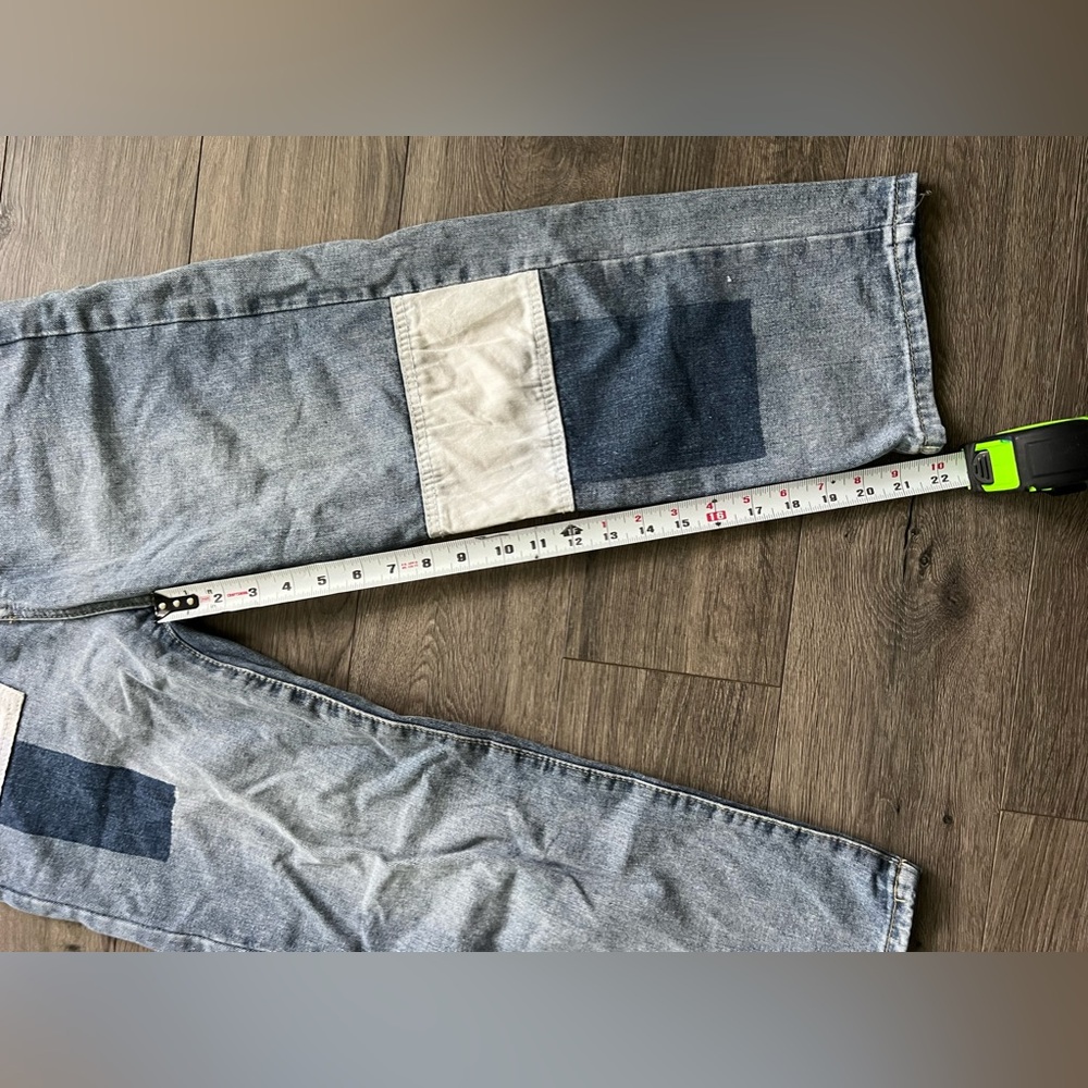 Size Medium Patchwork Jeans. - image 5